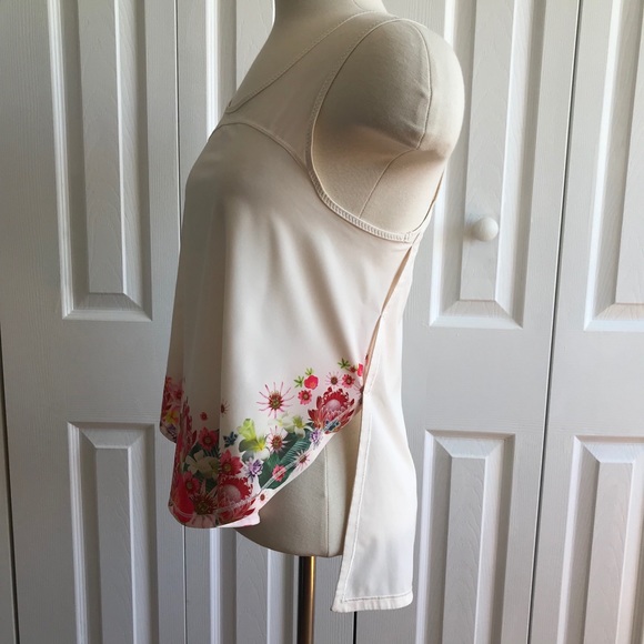 LULULEMON Run Split Singlet Hi Lo Floral Tank Top - Picture 2 of 3